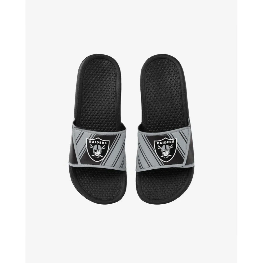 Las Vegas Raiders Legacy Sport Slide Mens Size XL 13-14 NWT